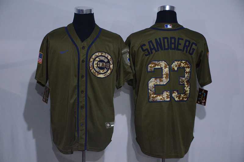 Cubs 23 Ryne Sandberg Olive 2020 Nike Cool Base Jersey,We sell and wholesale Cubs 23 Ryne Sandberg Olive 2020 Nike Cool Base Jersey on line form chian!